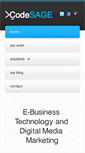 Mobile Screenshot of codesagetechnology.com